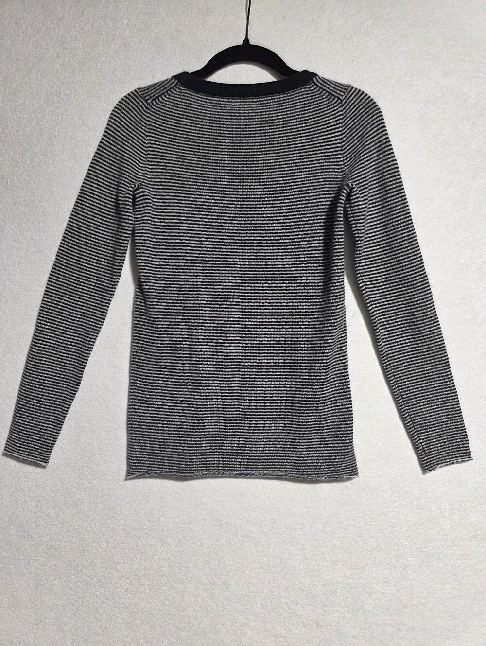 J CREW STRIPED ITALIAN CASHMERE CREW NECK SWEATER SZ XXS